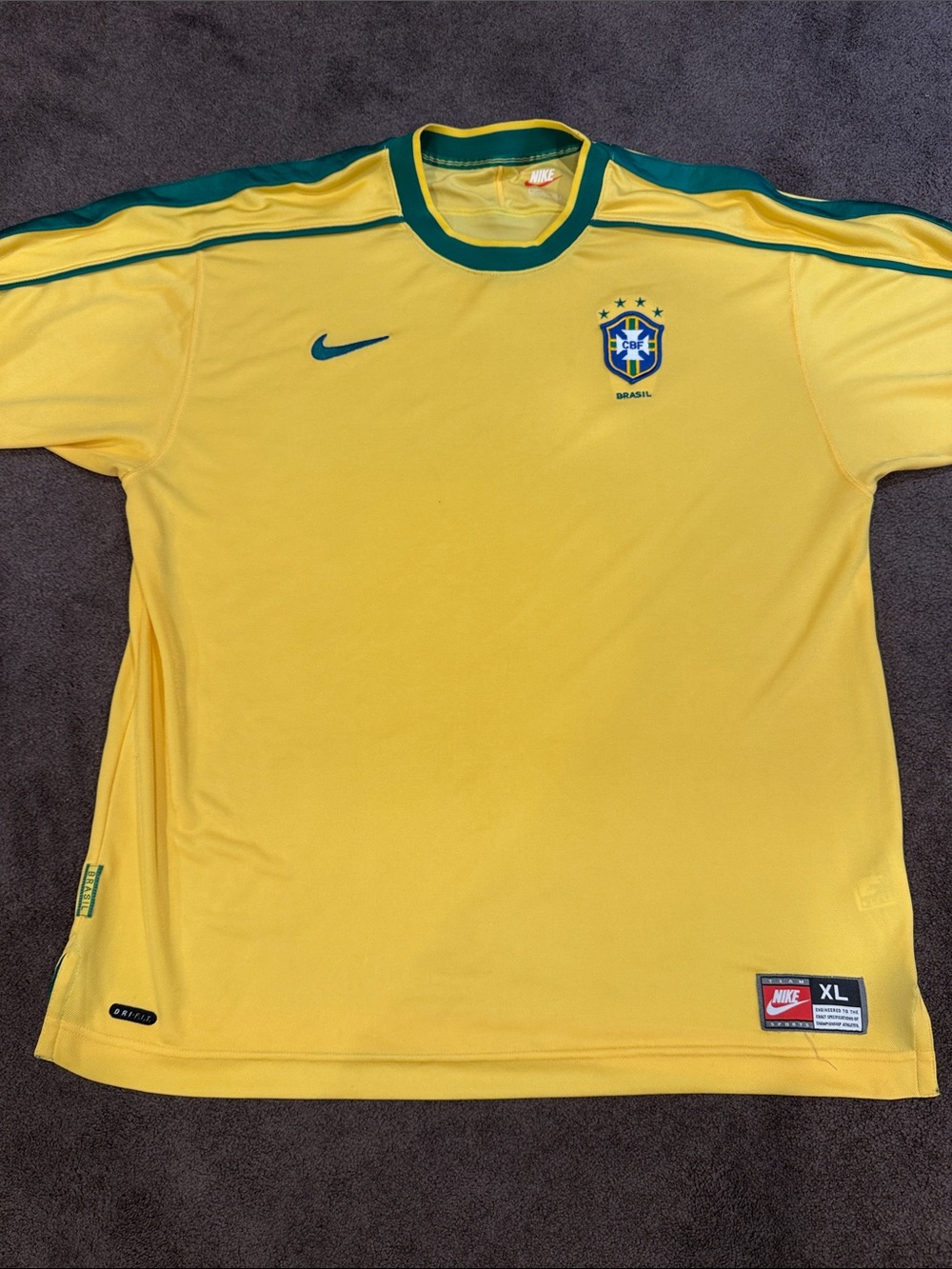 Nike Brazil Men's Soccer Jersey, Size XL